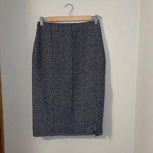 Speckled pencil skirt